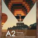 A2 Picture Frame Brown, Classic 16.5x23.4 Poster Frame, Horizontal or Vertical Wall Mounting, 1 Pack