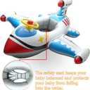 Baby Inflatable Pool Float Swimming Float Boat with Steering Wheel Horn for Kids Toddlers Age 1-4 Boys Girls Inflatable Ride-ons Summer Pool Swim Ring Beach Supplies, 1-4 years old