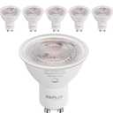 6-Pack GU10 LED Bulb Dimmable, 3000K Soft White GU10 Bulb Replacement for Track Lighting, 582LM, 6W(50W Equivalent) LED Light Bulb for Kitchen, Range Hood, Living Room, Bedroom