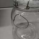 32oz Glass Food Storage Jars with Airtight Clamp Lids,Set of 4 Airtight Glass Canister Square- Clear Storage Container for Kitchen Container Storing Sugar, Flour, Cereal,Coffee,Spice