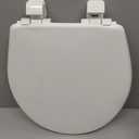 Little2Big Toilet Seat with Built-In Potty Training Seat, Slow Close, Durable Plastic, Made in USA, ROUND, White