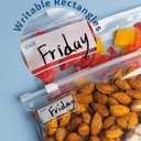 Variety Slider Storage Bags, 4 Sizes- 145 Count, Expandable Bottom, Microwave-Safe, Zero BPA