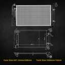 DWVO Radiator Compatible with 2003 2004 2005 2006 2007 2008 Pontiac Vibe 2003-2008 Corolla Matrix 1.8L L4 CU2428