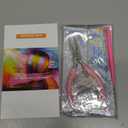 Silver Hair Tinsel Kit 48 Inches 1200 Strands with Tools and Instruction Easy to Install Fairy Glitter Tinsel Hair Extensions for Women and Girls，Shinny Sparkling Braiding Hair Accessories for Halloween Cosplay Party