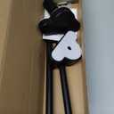 GlikCeil Wooden Baby Crib Mobile Arm 27.17 Inches Cloud Design Adjustable Baby Mobile Hanger for Crib Cot Bed Bassinet Wind Chimes Bed Bell Nursery, Black