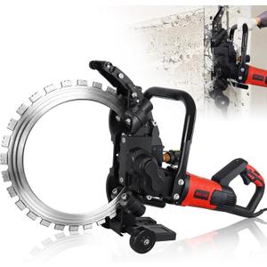 16" Toroidal Electric Concrete Ring Saw 5500W, 110V, Wet/Dry Cutting with Water Pump, Max Depth 11.8", for Concrete, Bricks, Rebar, and Marble High Power Diamond Cutter
