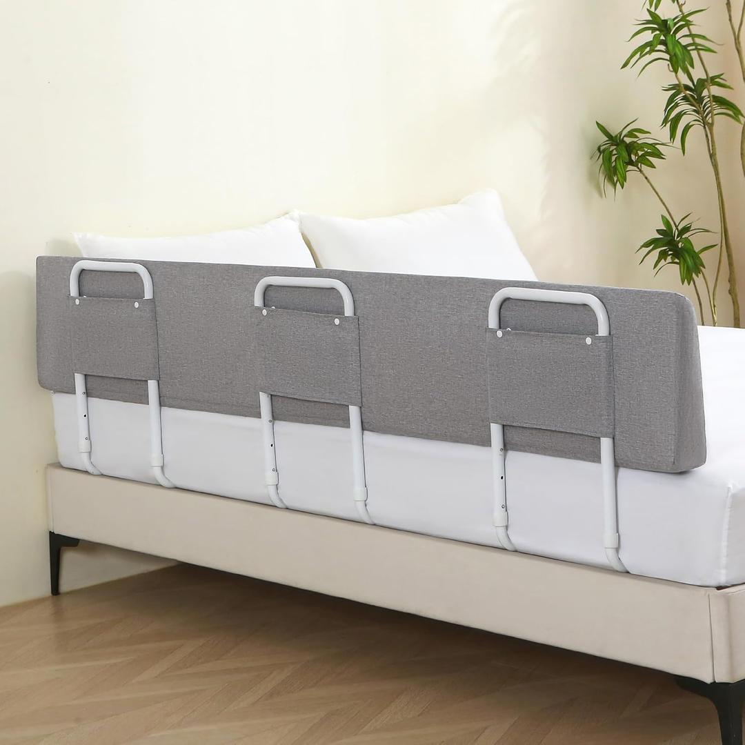 Bed Guard Rail for Toddlers, 78.7inch Foam Padded Toddler Bed Rails, Side Rails for Queen King Twin Full Size Bed, Bedrail for Toddler Safety