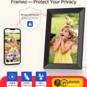 BIGASUO Digital Picture Frame, 10.1" Frameo Digital Frame WiFi with 32GB Memory, 1280x800 IPS Touch Screen, Send Photos/Videos from Your Phone Anywhere, Photo Gifts for Parents and Grandparents