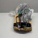 10Ft String Light Poles 4 Pack,Light Poles for Outside Lights,Outdoor with Fence Brackets Hanging Lights,Metal Stand Deck Patio Backyard