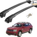 BougeRV Lockable Roof Rack Cross Bars Compatible with Volkswagen VW Atlas 2017-2025 Aluminum Anti-Rust Crossbars for Roof Cargo Carrier Bag Kayak Canoe Bike Luggage Snowboard, Black