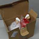 2 Pcs Christmas Soap Dispenser Glass Soap Dispenser with Pump Red Xmas Candy Cane Refillable Liquid Container for Hands Dishes Party Home Kitchen Bathroom Decor