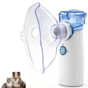 Portabe Cat Nebulizer,Handheld Nebulizer of Cool Mist for Dog Pets, USB Rechargeable Veterinary Nebulizer,Steam Inhaler for Home Office Use for Breathing Problems,Animal Use