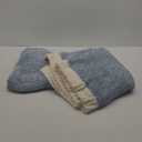 Snuggle Sac Blue Bedding Blanket Twin Size for Bed and Sofa, Reversible Super Soft Blankets Warm Cozy Knit Blankets Fuzzy Plush for Couch, Living Room, Blue, 60x80 inches