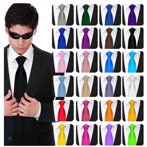 Unittype 24 Pcs Zipper Ties for Men Adjustable Pre Tied Men's Necktie Classic Zipper Neck Tie Set for Adults School Uniform