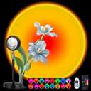 Spacenight Sunset Lamp Projector Multi-Color Multi-Mode, Dimmable, Timing, Music Rhythm, Sunset Background Wonderful Visual Impact, USB Plug and Play (Remote & APP)