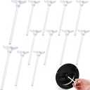 12 Pcs Round Ceiling Diffuser Plastic Key Handle, Vent Key for Steel Butterfly Damper, Adjust Air Flow Replacement for Round Vent Cover 6" 8" 10" and 12", Key Only, Damper Not Included