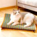 DIY Felt Cat Scratcher Bed, Durable Scratching Pad for Indoor Cats, Sturdy Solid Beech Wooden Cats Scratcher, Lounger & Sleep & Scratch (Extra-Larger), Brown