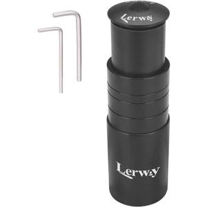 LERWAY Bike Stem Riser Extender MTB Handlebar Stem Adapter with Hex Key for 1-1/8" 28.6mm Fork Aluminum Black