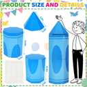 Crtiin 4 Sets Back to School Decoration Boxes 37'' Jumbo Crayon Paper Box