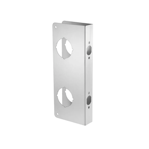 NAUBEA Lock and Door Reinforcer Plate, Reinforce and Repair Doors, Add Extra Security to Your Home, Latch/Deadbolt Cover Plate 2-3/4 in Backset, 1-3/8 in Thickness, Stainless Steel Door Guard