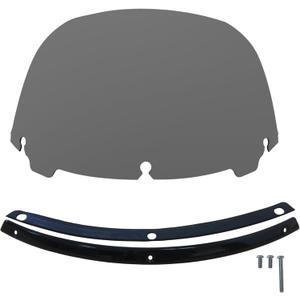 FATECIM 11" Smoke Windshield Windscreen Air Deflector with Gloss Black Trim for 2014-2024 Harley Davidson Touring Street Glide Electra Glide Ultra Limited Tri Glide FLHT FLHX FLHXS FLHTK