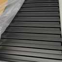 Art3d Slat Wall Panel, 3D Fluted Textured Panel 12-Tile 19.7 x 19.7in. - Cover 32 Sq.Ft., Black