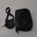 Crossbody Bag for Women Leather Chain Strap Side Shoulder Handbag With Coin Purse Pouch, 3 Removable Shoulder Straps (Black)