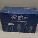 WDF 350Pcs Pink Plastic Plates - Pink and Gold Disposable Plates 50Guest Plastic Dinnerware for Baby Shower/Birthday/Wedding/Easter