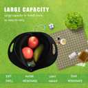 Lunch Tote, OFEILY Lunch boxes Lunch bags with Fine Neoprene Material Waterproof Picnic Lunch Bag Mom Bag (White Dots)