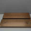 Axeman Natural Wood Floating Shelves for Wall Mounted 24 Inch Rustic Farmhouse Wall Shelves for Bathroom Bedroom Kitchen Living Room Decor Distressed Wooden Shelf|Set of 2, Weathered Walnut