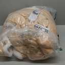 DAILYLIFE Wearable Heated Blanket, 40"x70" Eletric Throw with 6 Heating Levels and 12 Hours Timer, Heated Wrap Poncho Shawl & Hoodies with Pockets, Machine Washable with ETL Certification, Beige