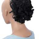 CAISHA Jumbo Hairpiece Scrunchy Updo Voluminous Curly Messy Bun Black G1L