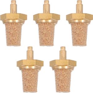 TOYANDONA 5Pcs M5 Brass Filter Nozzle for Fog Machine Accessories - Universal Air Muffler Silencer Noise Reducer - Stage Fog Machine Replacement Fittings for Quiet Operation