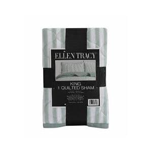 Standard 1 King Quilted Sham Green 20x36 100%Polyester