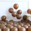 A Baby is Brewing Baby Shower Decorations 187Pcs Coffee Brown Sand White Balloons with Chocolate Long Balloons for Boho Gender Reveal Pregnancy Bridal Shower Birthday Party Supplies