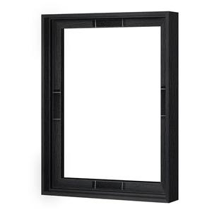 Abtgt 11x14 Canvas Floating Frame with 0.9" Deep, Black Floater Frame for Canvas Paintings with Adhesive, Vertical or Horizontal Wall Art frame for Prints Oil Painting Diamond Decor, 1 Pack.