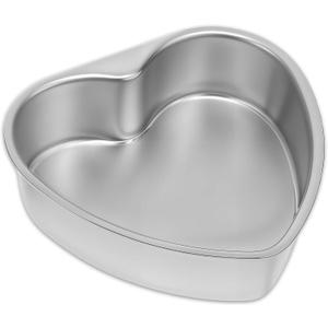 simarro Heart Shaped Cake Pans, Aluminum Cake Mold Heat-Resistant Heart Baking Cake Pan DIY Baking Mold Tool for Wedding, Birthday Parties, Family Occasions, Chocolate, Bread(8 Inch)