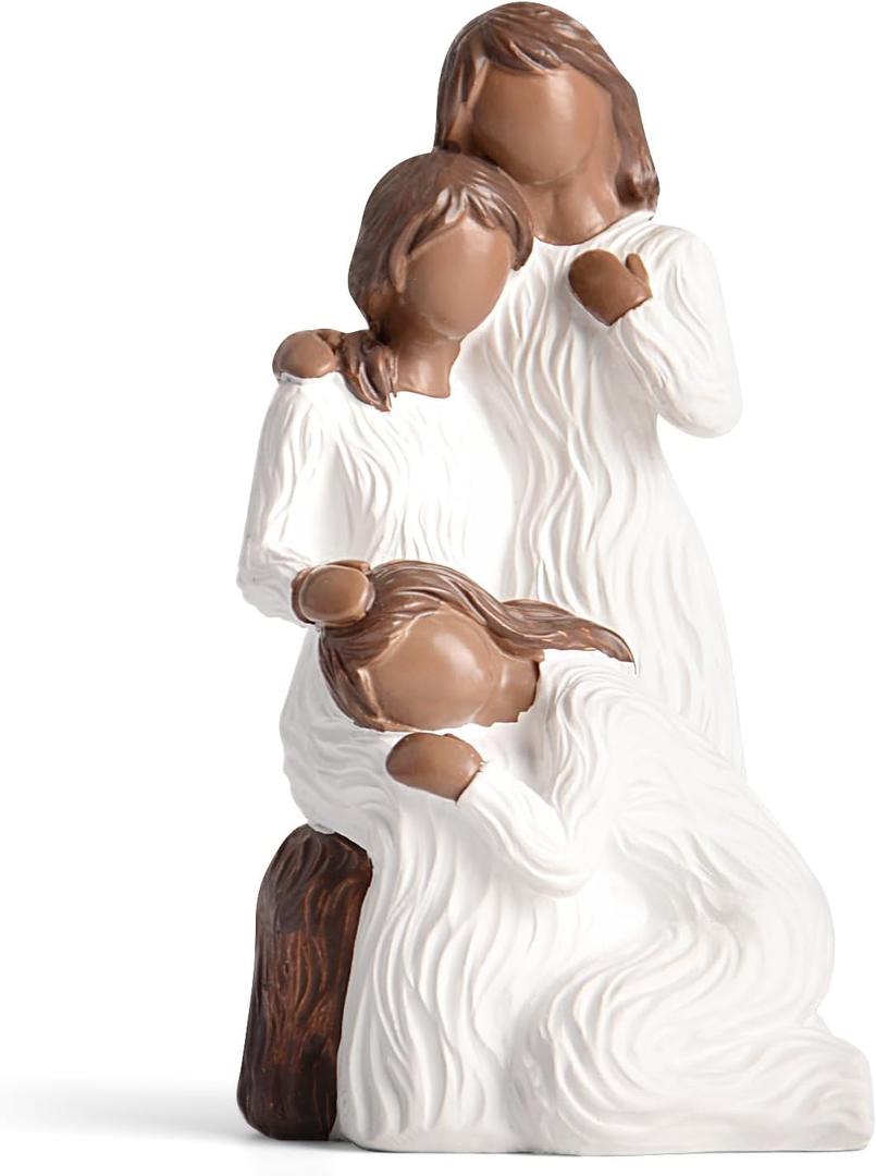 Friend Gifts for Women Couple - Three Women Figurines for Mom, Girlfriends, Couples, Sisters - Sculpted Hand-Painted Figures - Anniversary, Birthday, Valentine's Day - Black
