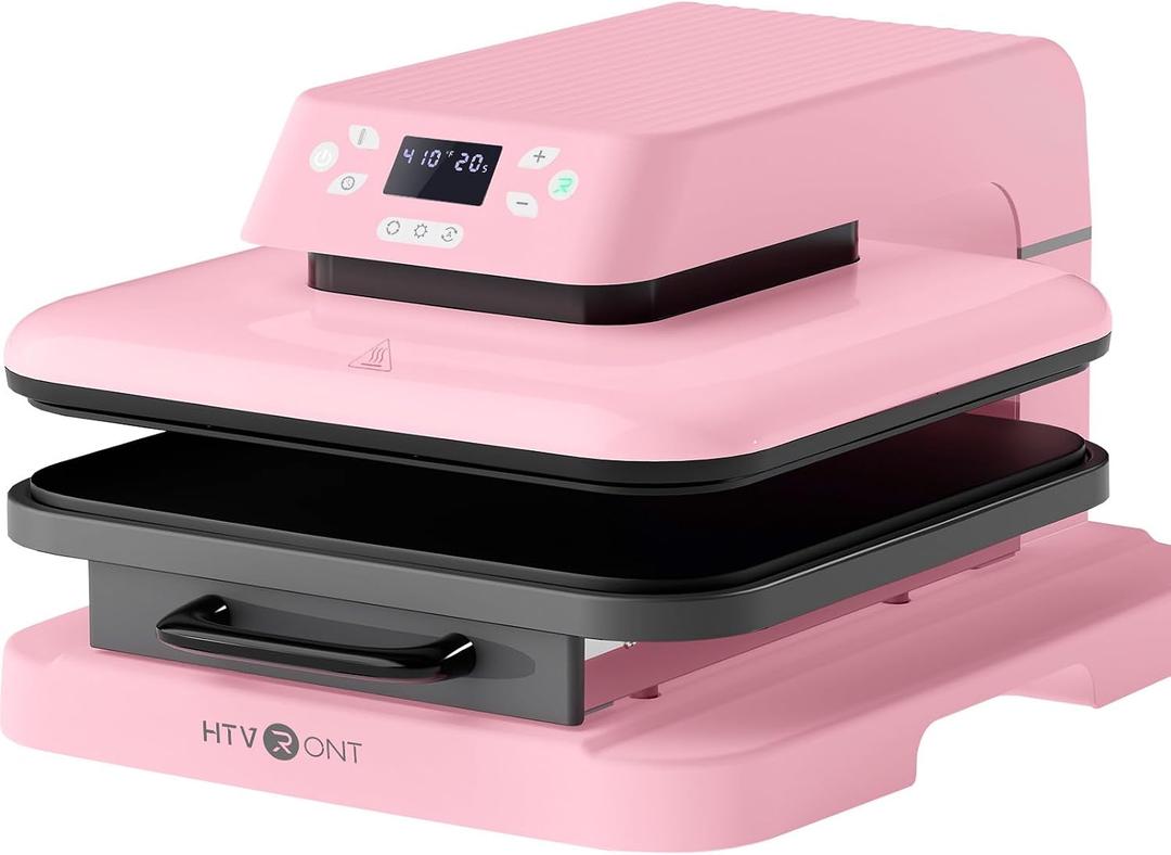 HTVRONT Auto Heat Press Machine for T Shirts - Heat Press 15x15 with Auto Release - Heats Up Fast & Heat Evenly, Professional Heat Press Machines for HTV, Sublimation, Heat Transfer Projects