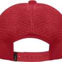 Temple Tape Iconic Fleece Lined Trucker Hats  Winter Hat - Designed for Men & Women  Mesh Back - Adjustable Snapback (Red)