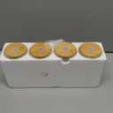 DWTS DANWEITESI Glass Cups with Lids and Straws 4 pcs,16oz Drinking Glasses Set for Coffee Bar Accessories,Iced Coffee Cups with Lids,Matcha Cup Glass Tumbler Reusable for Gifts (Blank Transparent Color)