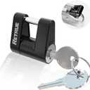 RETRUE Trailer Tongue Coupler Lock, Trailer Hitch Lock, Dia 1/4 Inch, 3/4 Inch Span for Tow Boat RV Truck Car's Coupler, Black and Silver