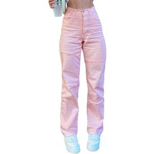 shengfan Women's Skinny Bell Bottom Jeans Elastic High Waisted Flared Jeans Raw Hem Wide Leg Denim Pants 70s Outfits, Small