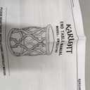 karlott Farmhouse End Table, 18.5'' French Country Round Side Table, Distressed Tray Top Side Table with Curved Motif Frame Base for Boho, End Tables Living Room, Bedroom, Small Space, Easy Assembly