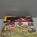 Farm Animals Barn House Toys - Kids Tractor Toy with Lights & Sound, Horse Stable, Cowshed, Chicken Fence, Animal, Farm Accessories, Easter Birthday Gifts for Boys Toddlers Ages 3+