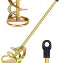 Paint Mixer for Drill - Paint Stirring Drill Attachment for 1-5 Gallon Bucket - Zinc Plated & Rust-Free - Work with Any Drill Bit - Drill Mixer for Paint, Resin, Epoxy & Concrete