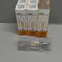 SHUWDKAR 2W LED Candelabra Bulb 25W Equivalent E12 Dimmable LED Bulbs Clear Filament Vintage Home Decoration Candle Light Bulbs B11 2700K Warm White,6 Pack