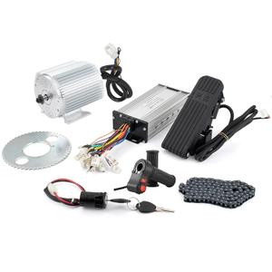 36V Electric Brushless DC Motor Kits 1000W BLDC Mid Motor 3100RPM 27.7A with 30A Speed Controller Handlebar Twist Grip Throttle Go Kart Motor Kit