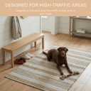 WeWove Hand Woven Area Rug 4x6 Feet Natural White