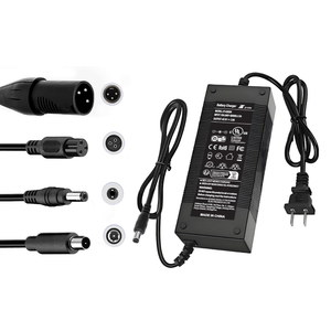 Brokeir UL Listed 42V 2A Replacement Electric Scooter Charger for 36V Hoverboard Charger with 5 Plugs, Compatible with Scooter Power Adapter